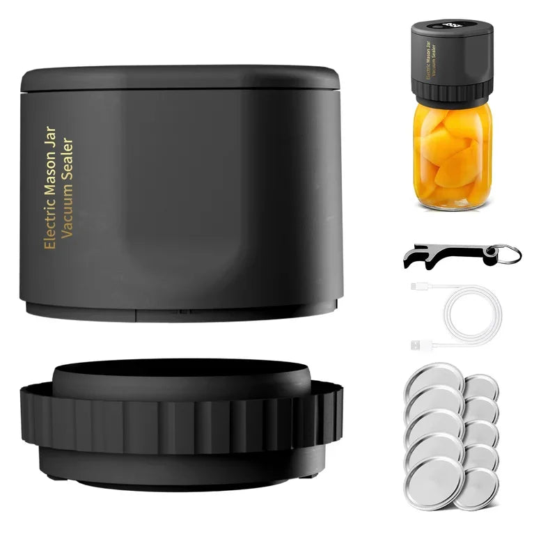 Cordless Electric Mason Jar Vacuum Sealer kit