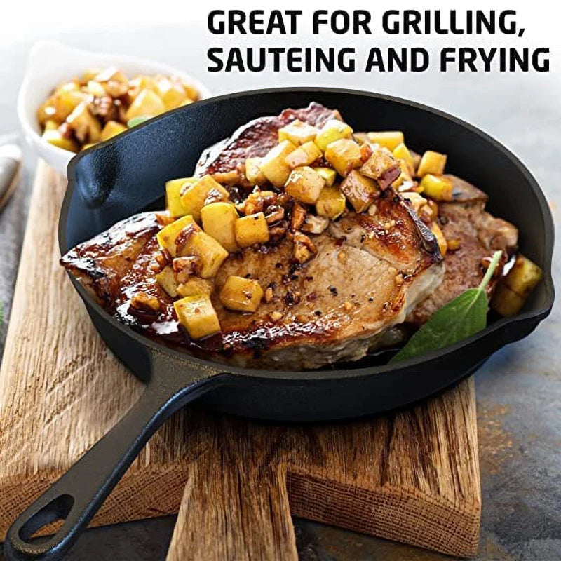 Cast Iron Frying Pan Non-stick Skillet