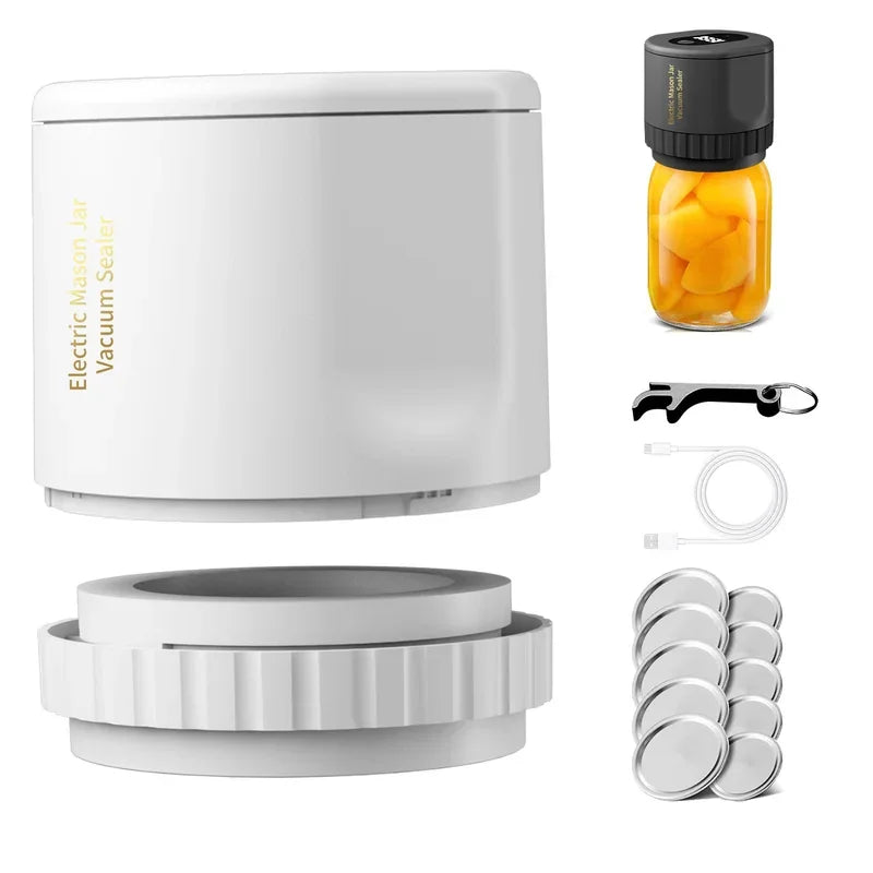 Cordless Electric Mason Jar Vacuum Sealer kit