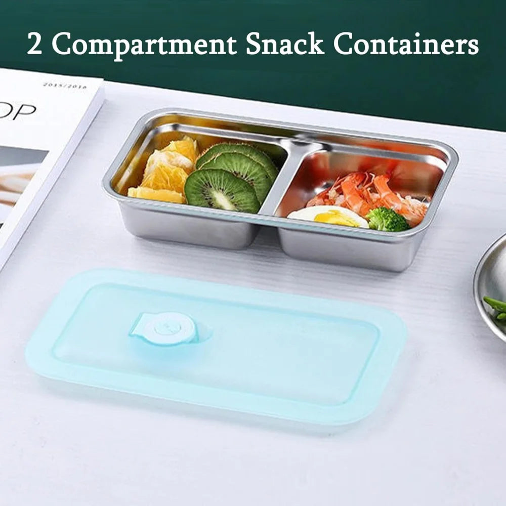 Snack container, reusable double-layer snack container