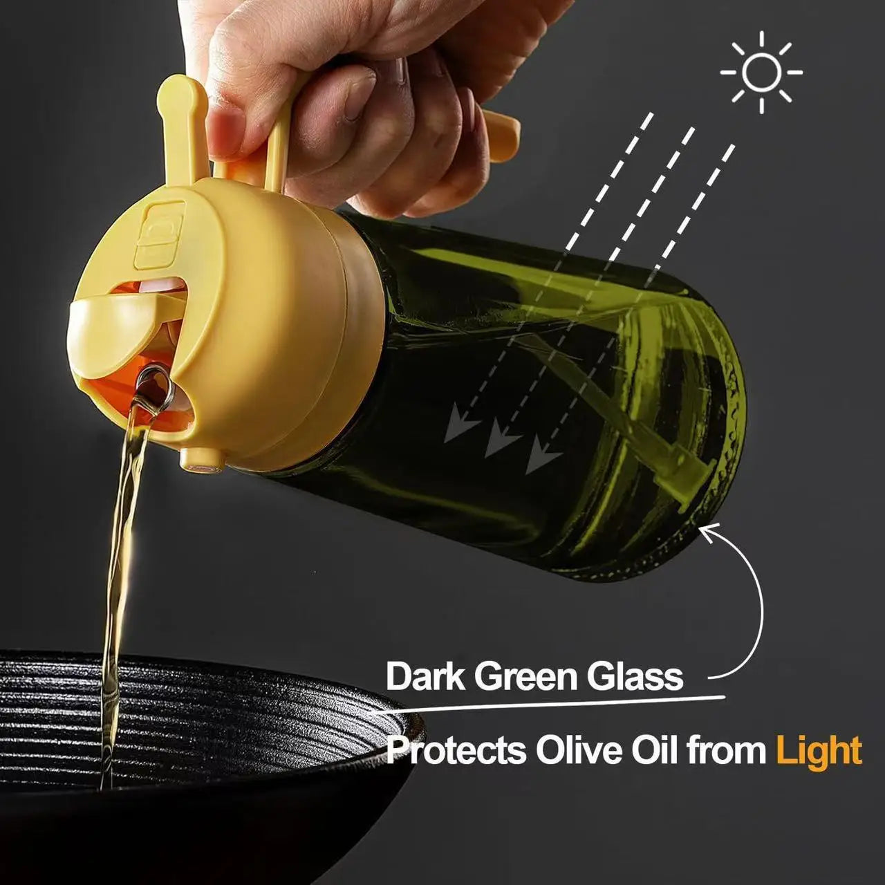 2-in-1 Glass Oil Dispenser & Sprayer