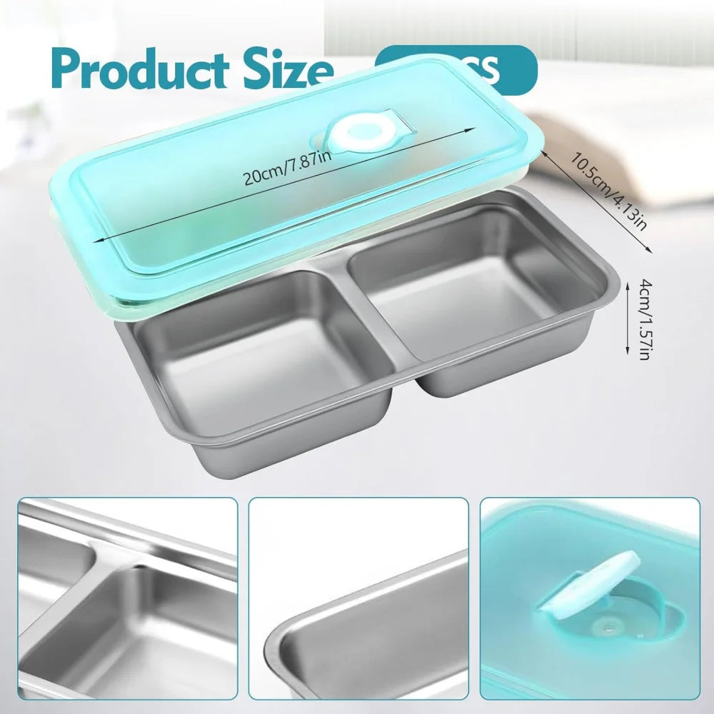 Snack container, reusable double-layer snack container