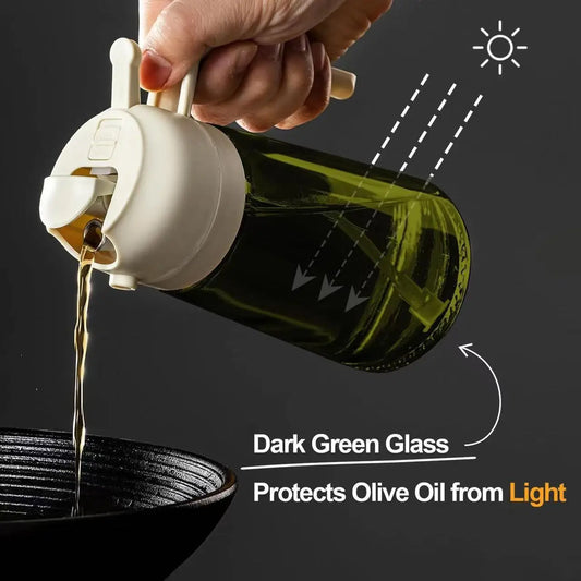2-in-1 Glass Oil Dispenser & Sprayer