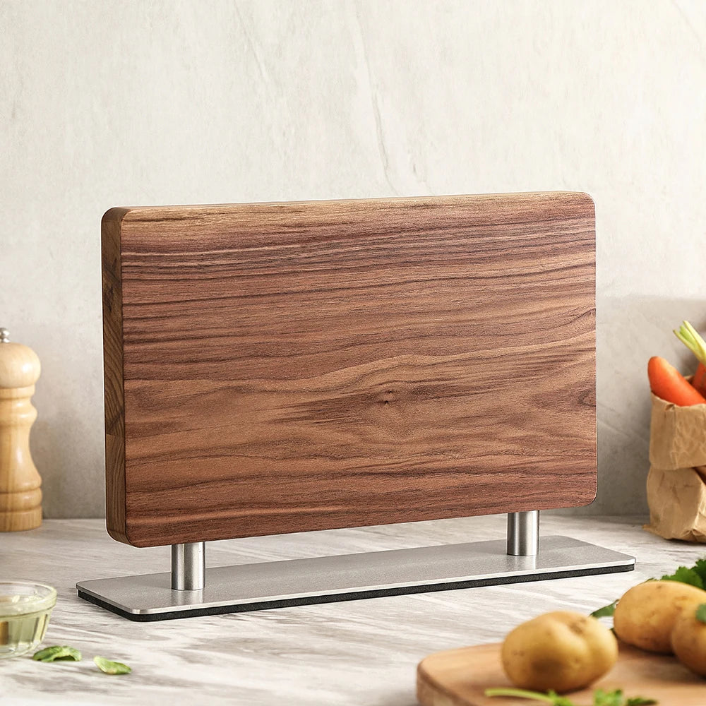 XINZUO Walnut SolidWood Knife Stand