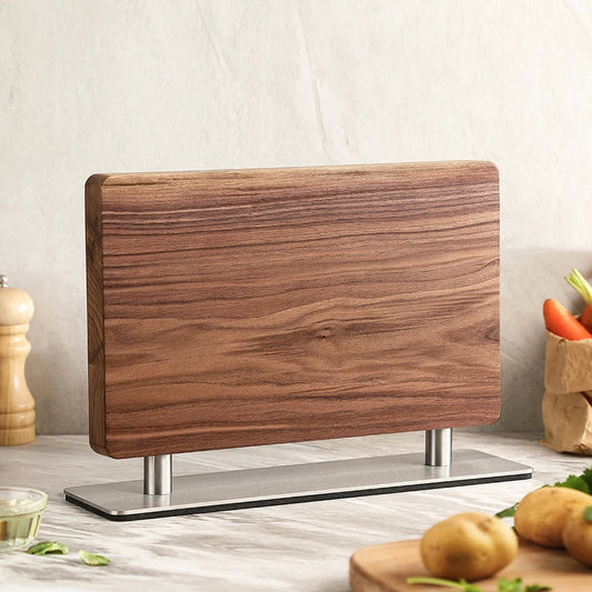 XINZUO Walnut SolidWood Knife Stand