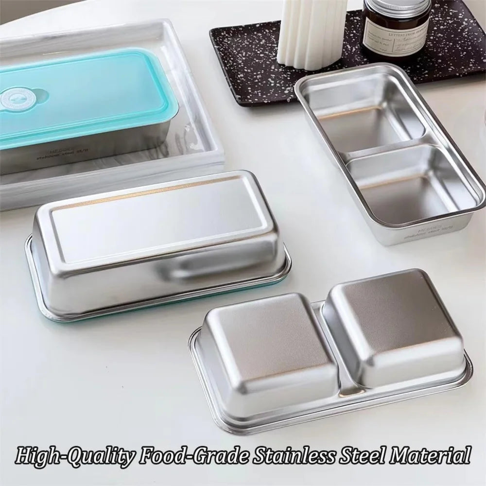 Snack container, reusable double-layer snack container