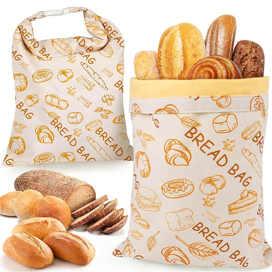 Bread Bags Reusable Beeswax Storage Bags
