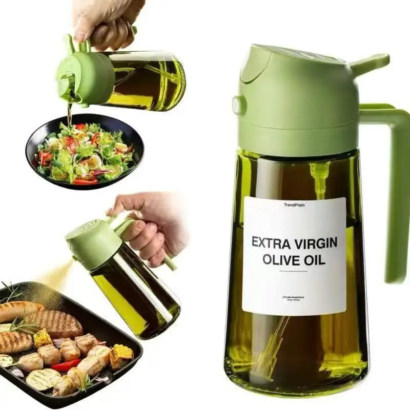 2-in-1 Glass Oil Dispenser & Sprayer
